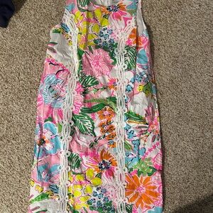 Lilly Pulitzer Floral Kids Dress - Pink, Blue, Green